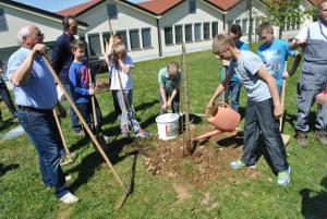 V Mokronogu smo na Svetovni dan Zemlje sadili drevje