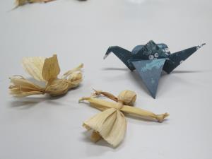 Delavnice na Trebelnem: Izdelki iz ličkanja